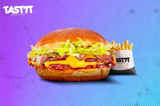 MENU SMASH DOUBLE BACON FRITE + BOISSON